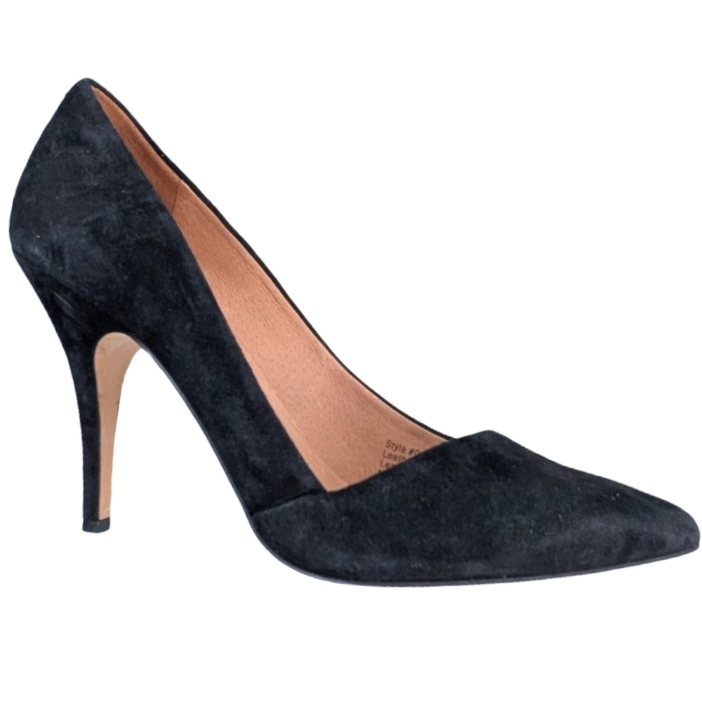 Madewell Mira Black Suede Heels size 9